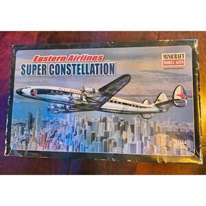 Vintage Minicraft Super Constellation Eastern Airlines Model Kit 1/144 #14491